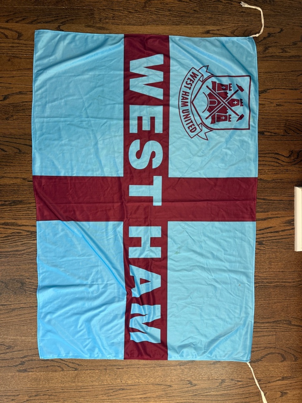 Light Blue and Claret Fan Throw